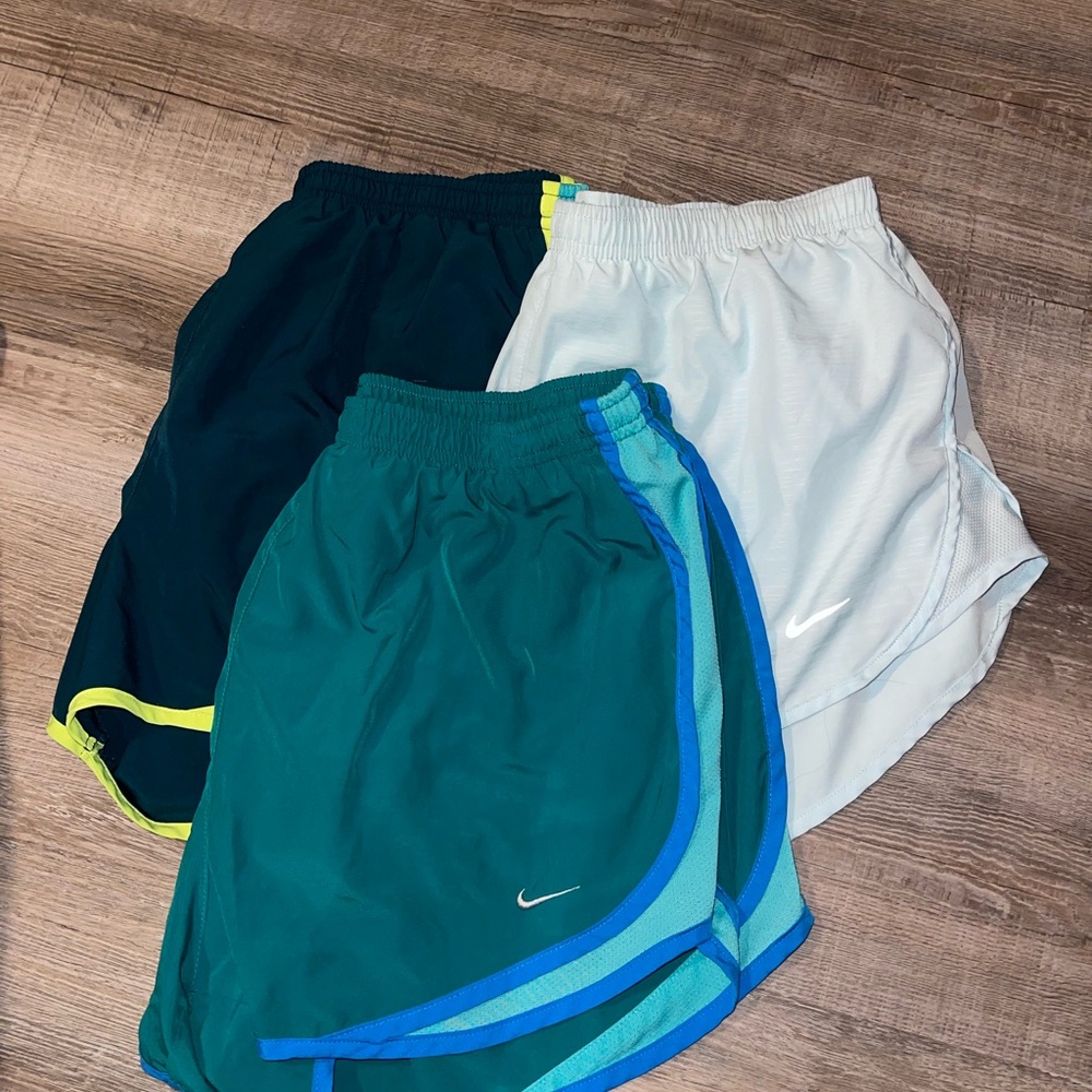 Nike Women's Athletic Shorts - Black, Teal, White